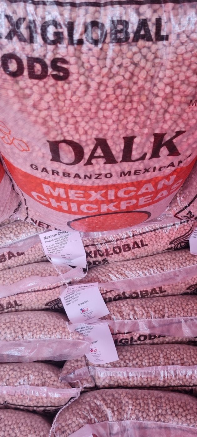 DALK bags palletised for shipment